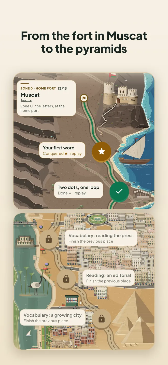 From the fort in Muscat to the pyramids