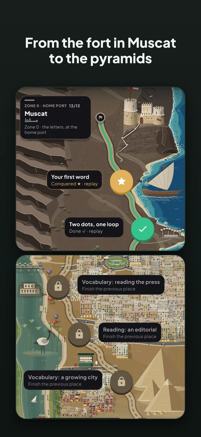 From the fort in Muscat to the pyramids